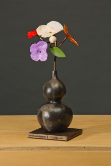 Spring Bouquet in Han Vase bronze, steel, paint 16½" x 7" x 7"