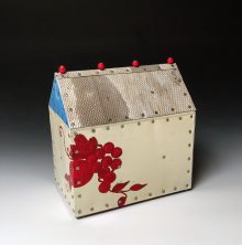Red Grapes #2 Wood and metal 8.5”h x 8” x 5” 2017