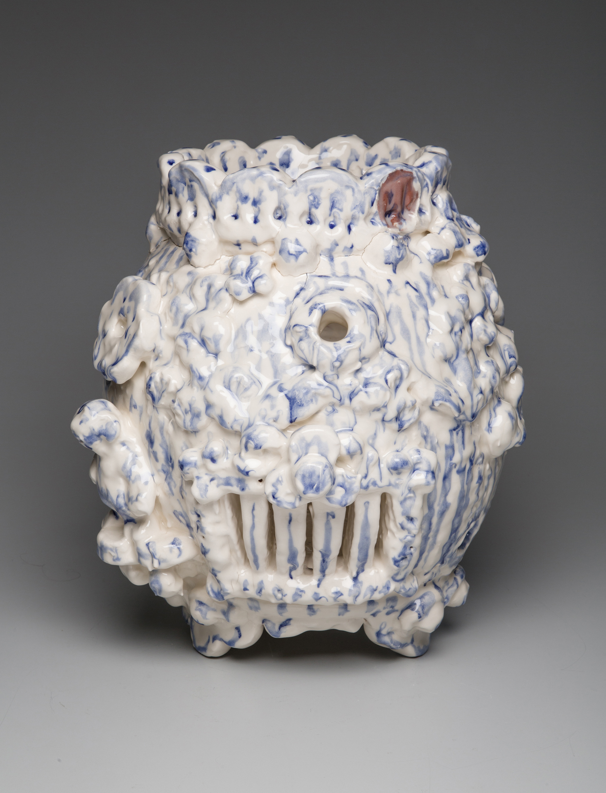 Jeffry Mitchell, Blue and White Pomegranate Jar, 2016