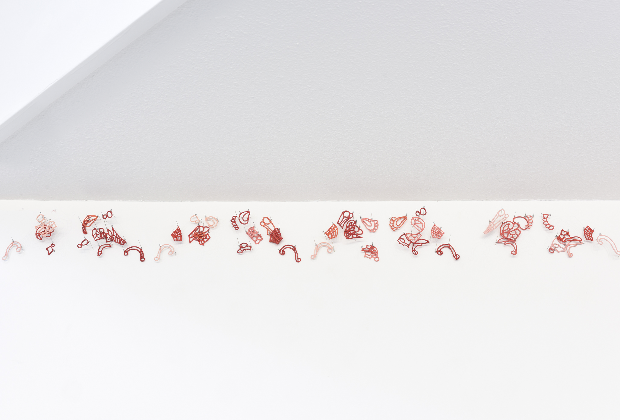Jeanne Quinn, Pink and Red Porcelain Lace, 2020