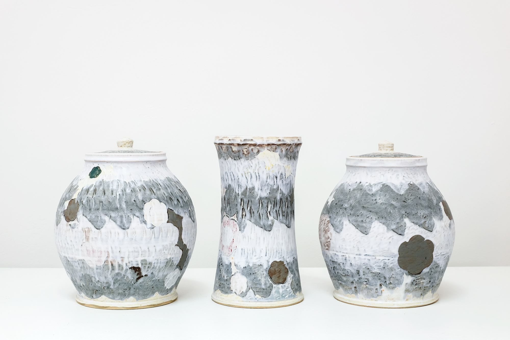 Sanam Emami, Garniture of Three Vases, 2021
